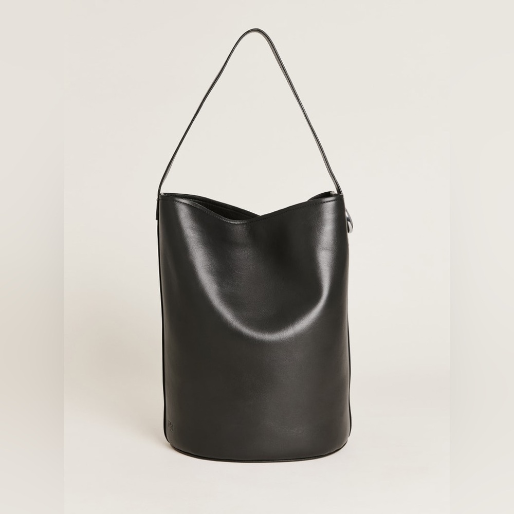 Reformation Seleena Bucket Bag Black